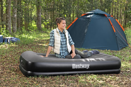 Matelas gonflable - BESTWAY - 671BT - Tritech Twin - 1 personne, pompe USB intégrée, 1,91 m x 97 cm x 36 cm