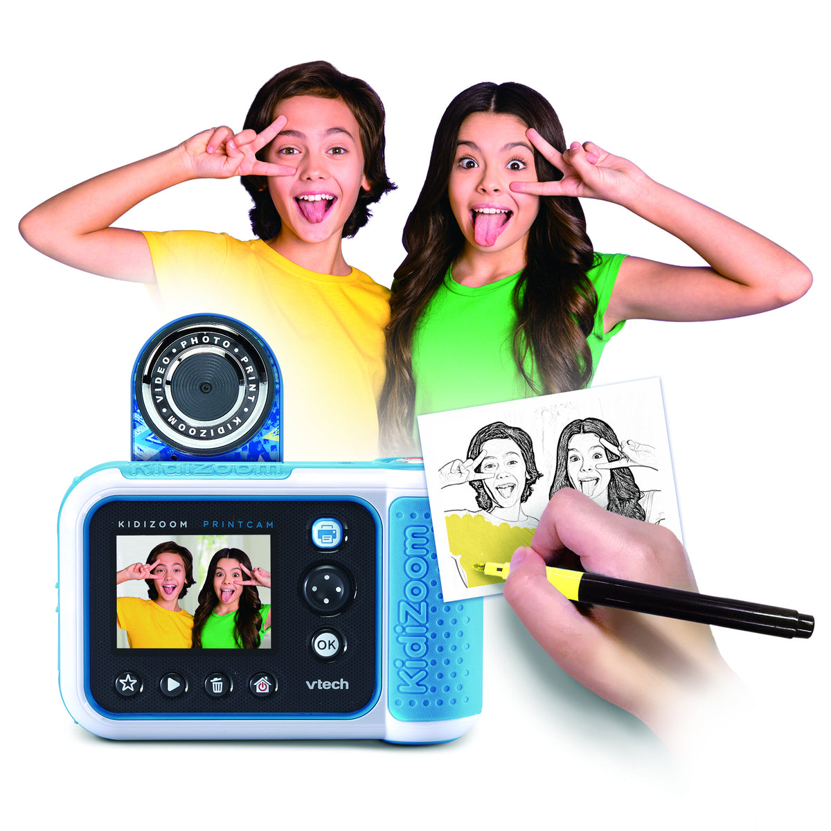 VTECH - KIDIZOOM PRINT CAM GRAFFITI - Bleu