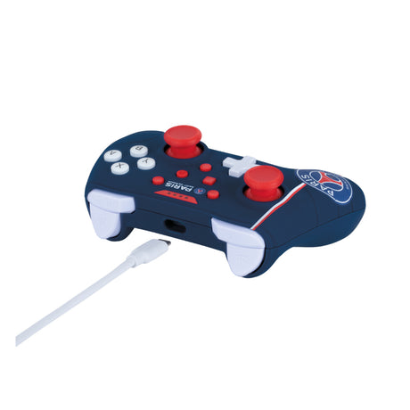 Manette de jeu - Nintendo Switch, Switch 2 et PC - PSG - Filaire - Bleu, blanc et rouge - Fonction vibration - Câble 3 m - Konix