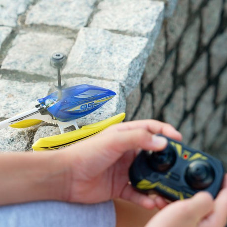 Hélicoptere Télécommandé - FLYBOTIC - Helico Aqua Blaze - 19 -5 cm - jaune et noir - des 8 ans