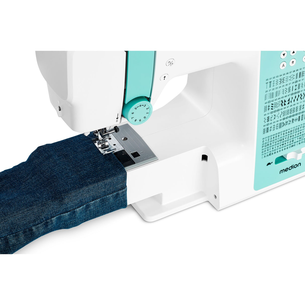 Machine a Coudre Numérique - MEDION - SD 36 - 38W - 270 Points - 700 tr/min - LED - Turquoise