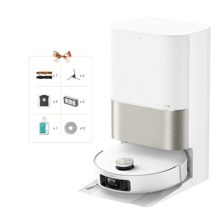 DREAME X50 Ultra Complete Robot Aspirateur avec Station - Evitement d'obstacles par IA et Navigation a 360 - Puissance 20 000 Pa