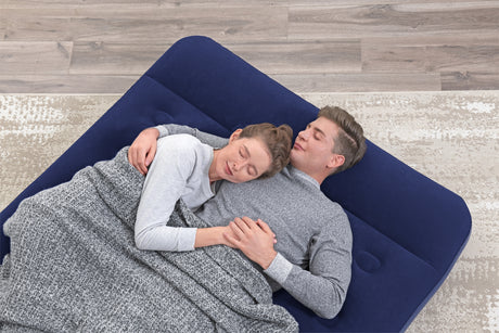 Matelas gonflable camping - BESTWAY - 67225 - 2 places - 1,91m x 1,37m x 22cm - Avec pompe a pied intégrée