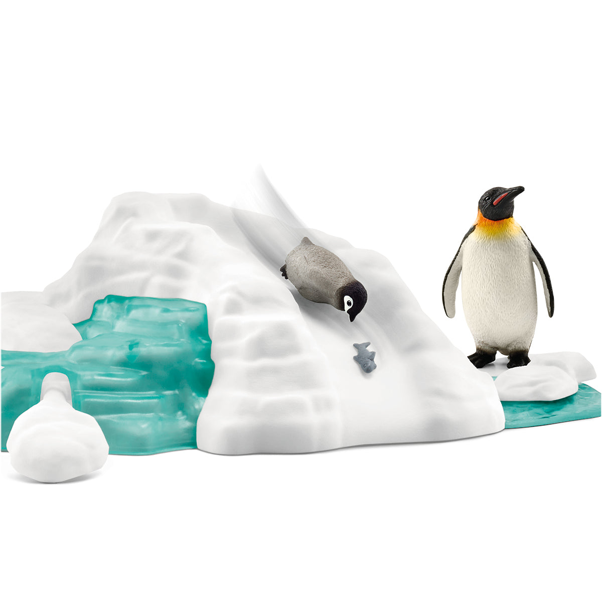 Figurines Famille pingouin sur la banquise, Schleich 42661 Wild Life, Pour enfant des 3 ans