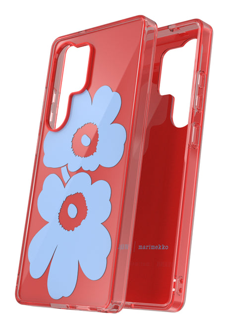 Coque pour Samsung Galaxy S25 Ultra Motif Floral Unikko Samsung Rouge