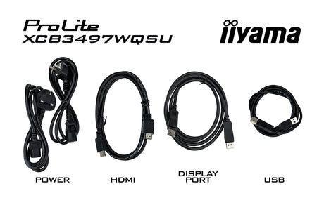 Ecran incurvé 34" Iiyama ProLite XCB3494WQSU-B1 UWQHD 120Hz (Noir)