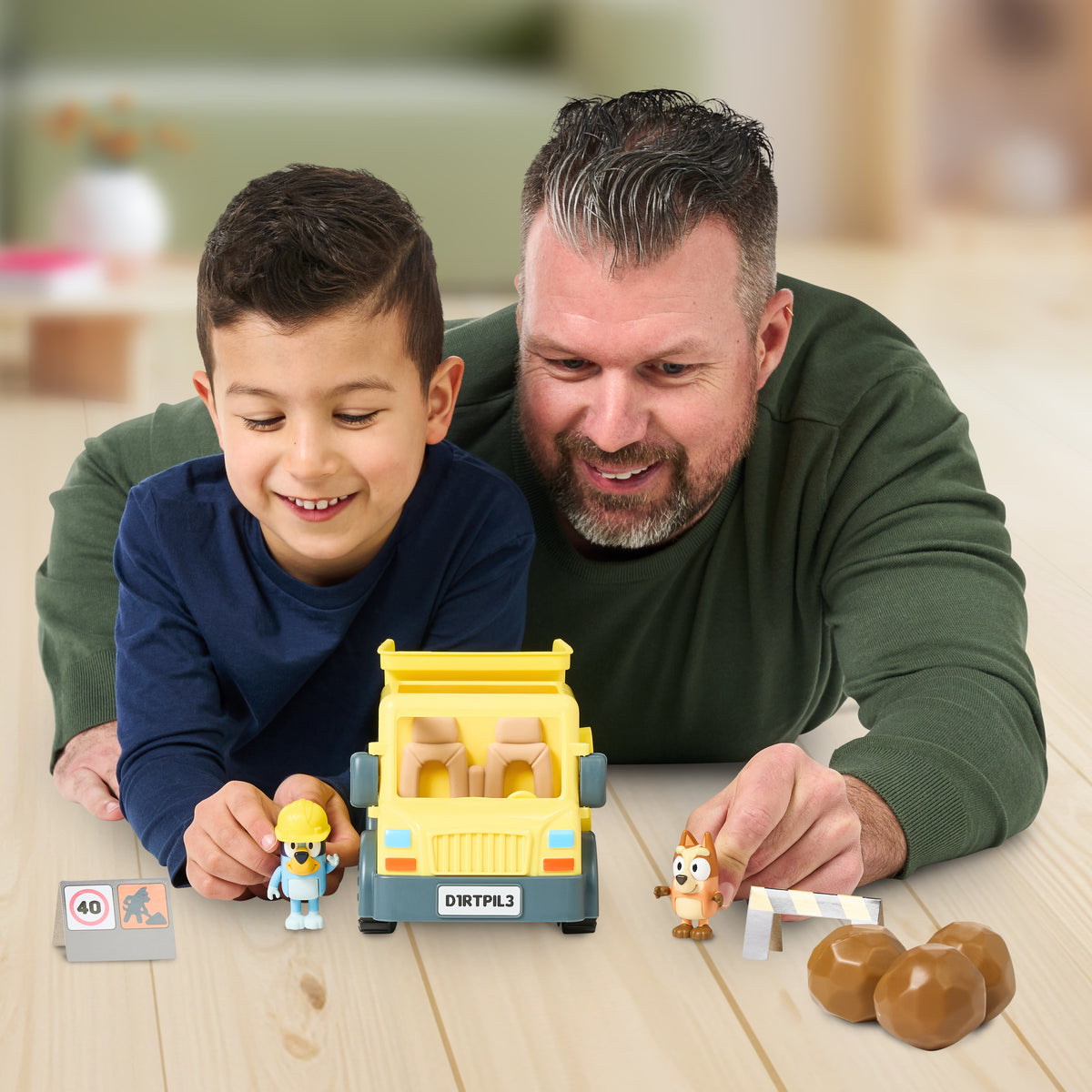 Camion benne - BLUEY - Bluey et Bingo - Figurines incluses - Accessoires personnalisables