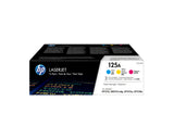 HP 125A Pack de 3 cartouches de toner cyan, jaune et magenta authentiques (CF373AM) pour Color LJ