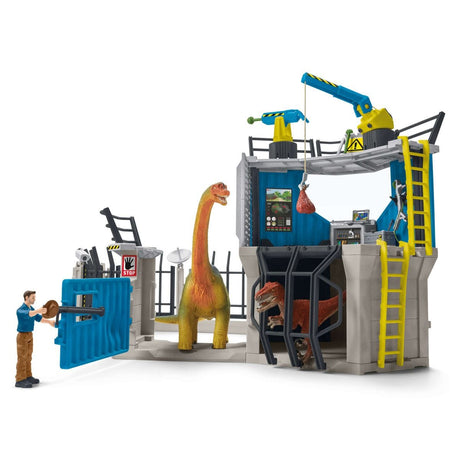 Grande station de recherche Dino, coffret de 72 pieces, jouets, Des 5 ans, Schleich 41462 Dinosaurs
