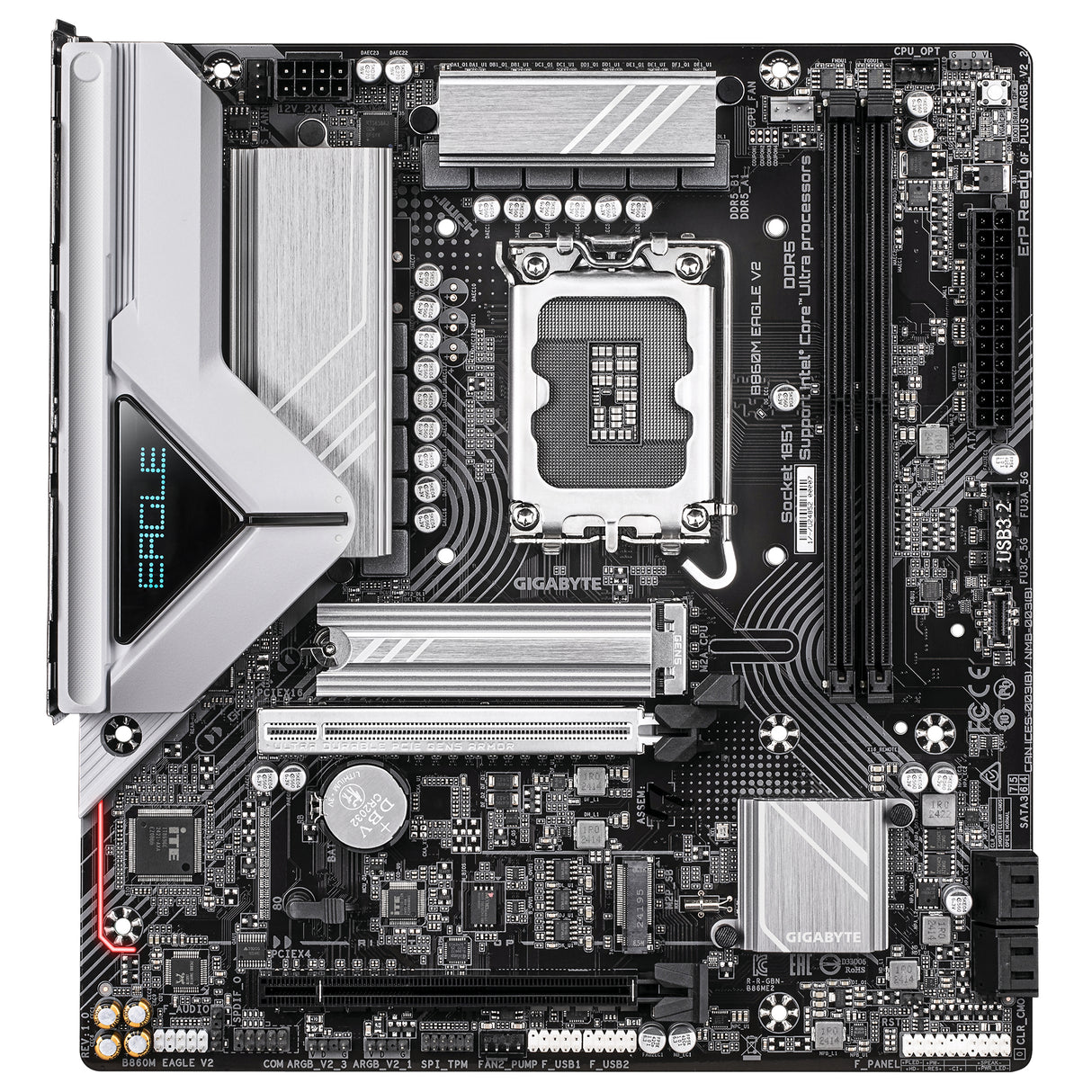 Carte mere - GIGABYTE - B860M EAGLE V2 - Format Micro-ATX - Chipset Intel B860 - DDR5