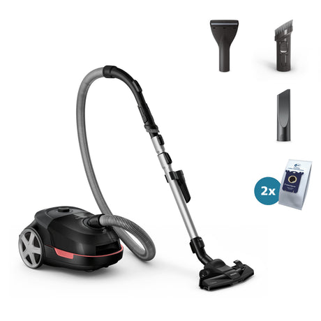 Aspirateur avec sac - PHILIPS - XD5123/10 - Série 5000 - 900W - 77db - Noir intense