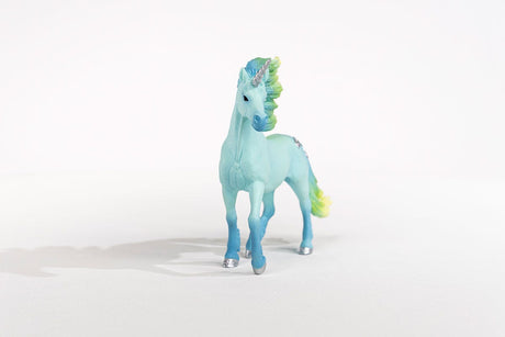 Figurine Licorne étalon Barbe a papa, Doux pelage, SCHLEICH 70722 bayala