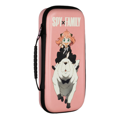 Housse de protection et transport - Nintendo Switch 2 - Konix - Spy x Family - Rangement accessoires - Anya et Bond Forger - Rose