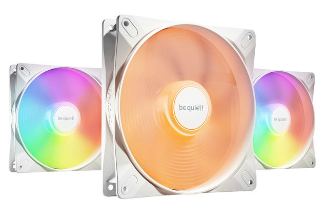 Lot de 3 Ventilateurs de boitier be quiet! Light Wings LX High Speed RGB - 14cm (Blanc)
