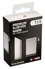 Protege-cartes - KONIX - Premium Sleeves - 100 pochettes - Compatible Magic The Gathering, Pokémon - Transparent