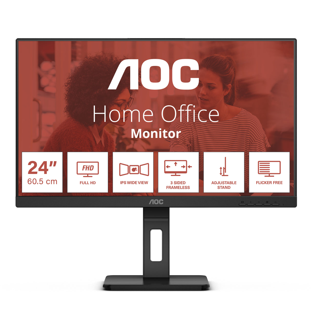Ecran 24" AOC E3 Series 24E3QAF Full HD (Noir)