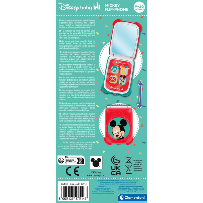 CLEMENTONI - Flip Phone - Mickey