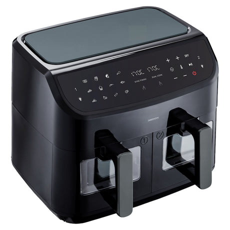 Friteuse a Air Chaud - MEDION - P20 XXL Twin - 2600 W - 2 paniers - 9 programmes - Noir