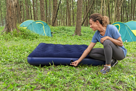 Matelas gonflable camping - BESTWAY - 2 places - 191x137x22 cm avec pompe électrique externe Powertouch