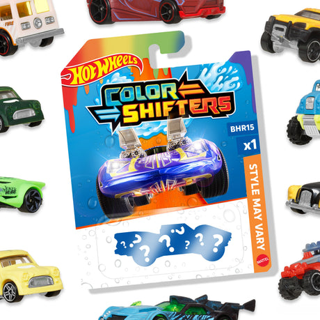 HOT WHEELS Véhicule Color Shifter, modele aléatoire, Change de couleur avec l'eau - Petite Voiture  - 3 ans et + - Hot Wheels