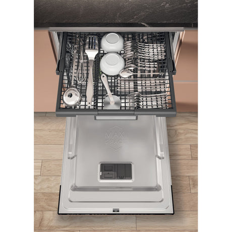 Lave-vaisselle tout encastrable HOTPOINT H7IHP40L - 15 couverts - 40 dB - Classe C - Maxi Space - tiroir a couverts