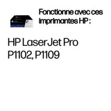 Cartouche de toner HP 85A (CE285AD) noir pour imprimantes LaserJet P1102/P1106/M1132MFP/M1212MFP/M1217MFP