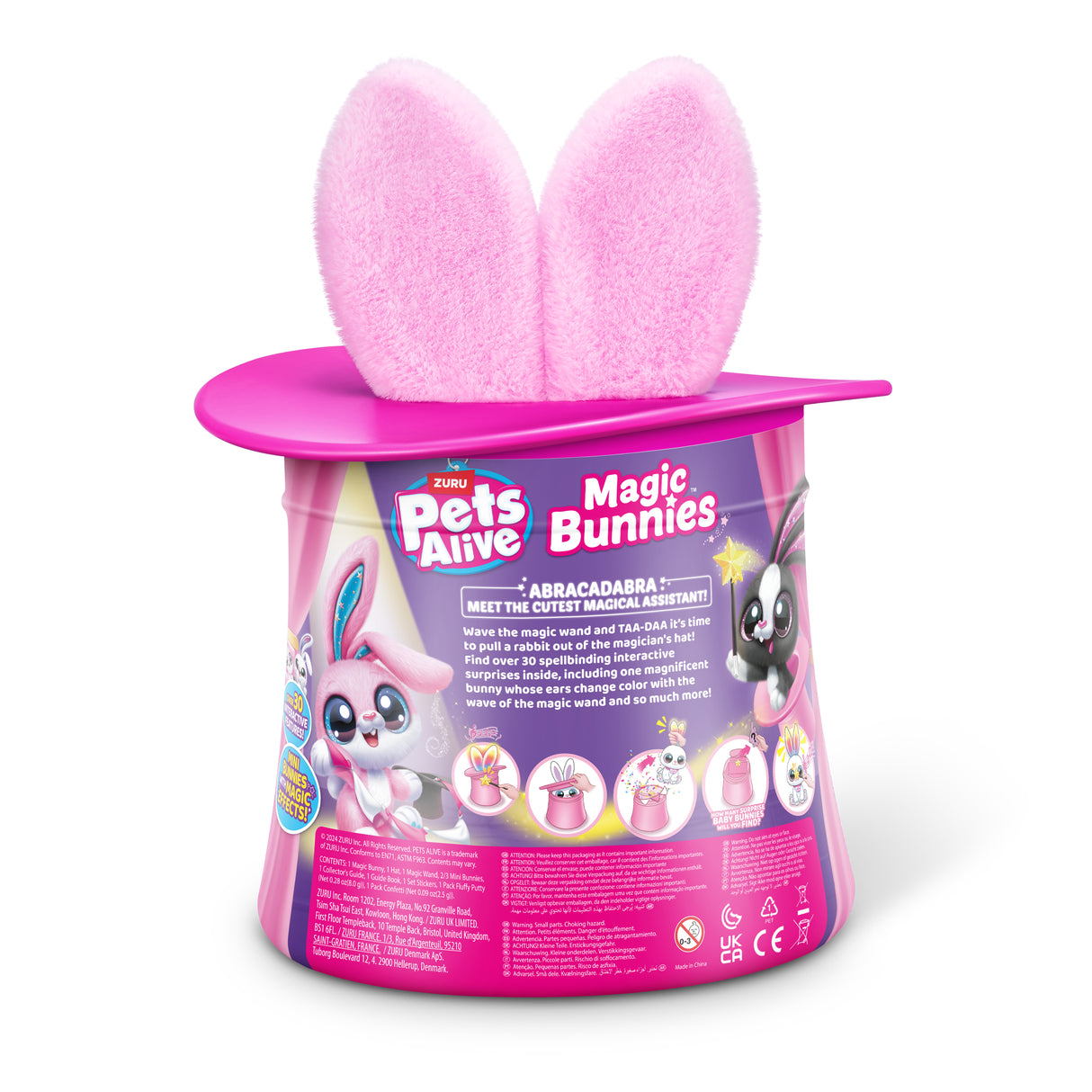 Jeu interactif - ZURU - PETS ALIVE Magic Bunnies - 20 surprises - Effets lumineux - Mixte