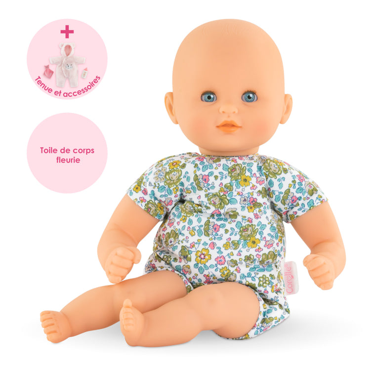 Mon Premier Poupon COROLLE - Bébé Calin Ourson d'Amour - 30 cm - 2 accessoires - senteur de vanille - des 18 mois
