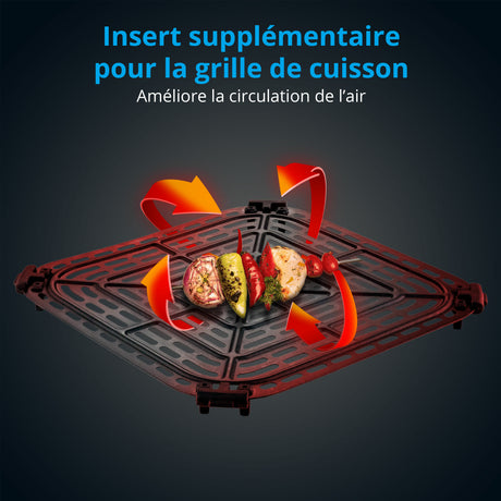 Friteuse a air chaud sans huile - MD 11780 - Température jusqu'a 230 °C - 10 programmes - 5 L - 1500 Watt
