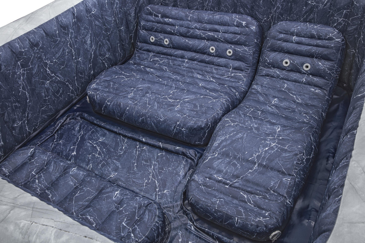 Spa gonflable BESTWAY - Lay-Z-Spa San Fransisco - Hydrojets - 230 x 230 x 71 cm - 5 a 7 places - Carré (couverture, 5 appuie-tete)