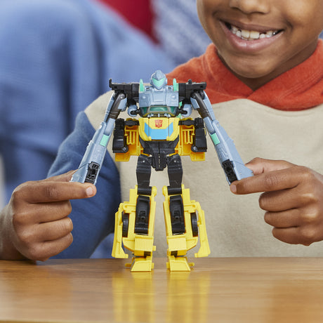 Figurines Cyber-Combiner Bumblebee et Mo Malto, jouets interactifs pour filles et garçons,Transformers EarthSpark, des 6 ans