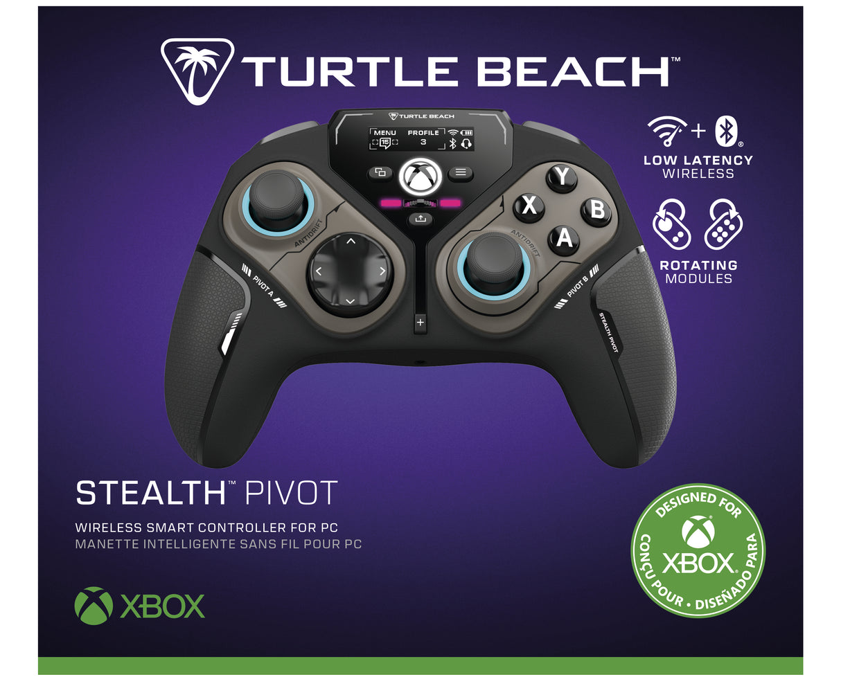 Manette intelligente sans fil - TURTLE BEACH - TBS-0120-05 - Stealth™ Pivot - 2,4GHz ou Bluetooth - Noir