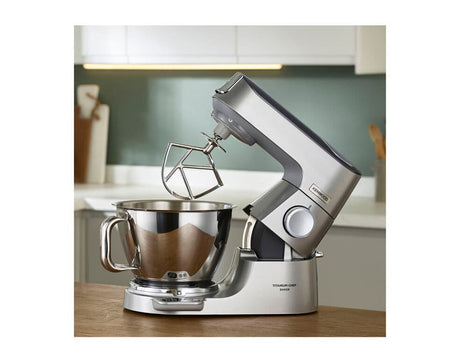 KENWOOD KVC85.124.SI - Robot pâtissier Titanium Chef Baker - 2 bols en inox 3,5L et 5L - Balance intégrée 6kg - Blender 1,8L -
