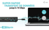 Station d'accueil portable USB-C 3.2 I-Tec Docking Station Gen 2 Pro (Noir)