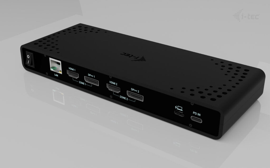 Station d'accueil portable USB-C 3.1 I-Tec Universal Dual 4K (Noir)