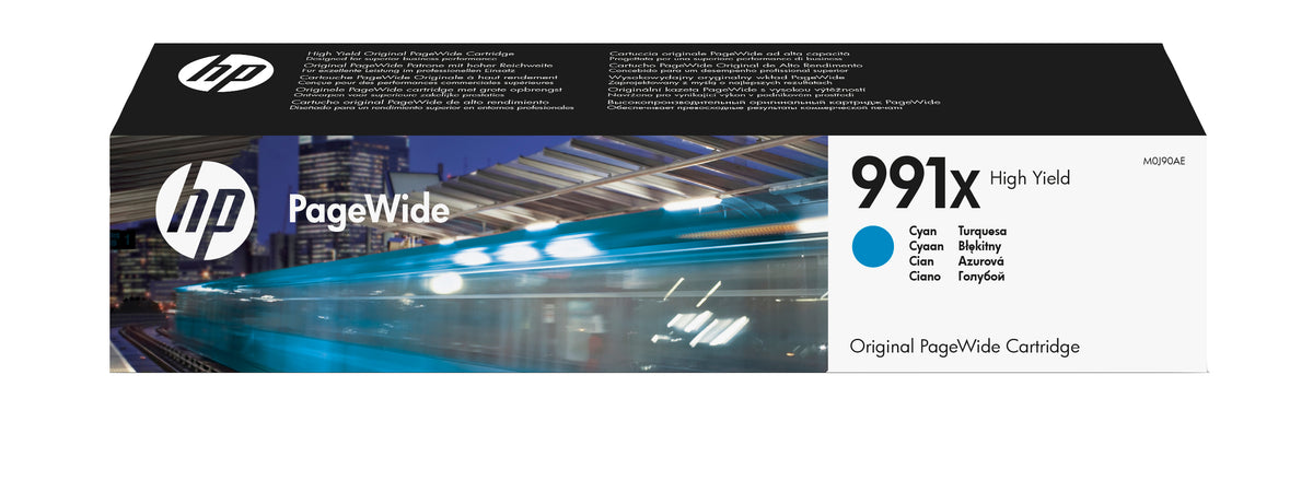 Cartouche d'encre - HP - 991X - 193 ml - Cyan - Haute capacité - Originale