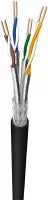Céble/Cordon réseau RJ45 Catégorie 6 FTP (F/UTP) Droit 1m (Noir)