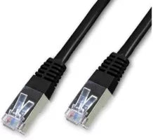 Céble/Cordon réseau RJ45 Catégorie 6 FTP (F/UTP) Droit 1m (Noir)