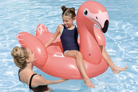 Bouée a chevaucher - Bestway - Flamant rose - 138 x 107 cm
