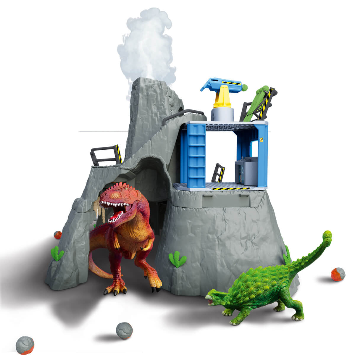 Expédition au grand Volcan, 1 figurine de chercheuse et 2 jouets dinosaures, Pour enfants des 5 ans, Schleich 42564 DINOSAURS