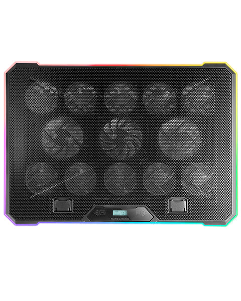 Support ventilé Mars Gaming MNBC13 RGB 17"max (Noir)