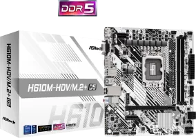 Carte Mére ASRock H610M-HDV/M.2+ DDR5 (Intel LGA 1700) Micro ATX