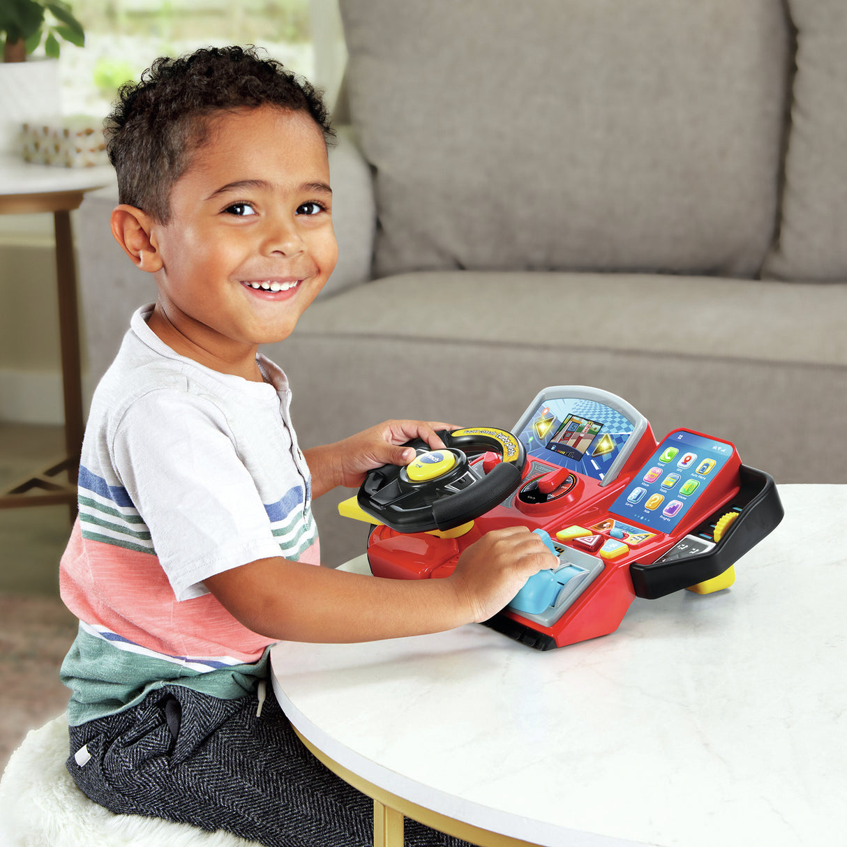 Simulateur de conduite pour enfant - VTECH Super Console Turbo Pilote - Écran couleur et 20 jeux inclus