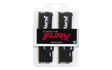 Kit Barrettes mémoire 32Go (2x16Go) DIMM DDR5 Kingston Fury Beast RGB  5600MHz CL40 (Noir)