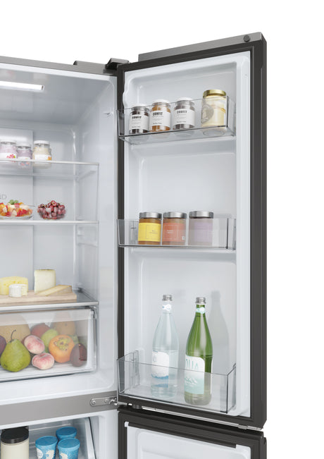 Réfrigérateur multi-portes - HAIER - HCR3818ENMM - Classe E - 467 L - 35 dB - 181,5 x 83,3 x 65 cm - Silver