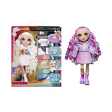 Rainbow High - Water Color - 1 poupée mannequin (Violet) de 27cm - 2 tenues et accessoires a personnaliser - Colore tes cheveux