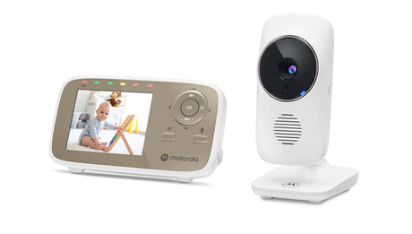Moniteur vidéo bébé - MOTOROLA - VM483 - 2,8 - 300 m - Ecran - Infrarouge - Blanc