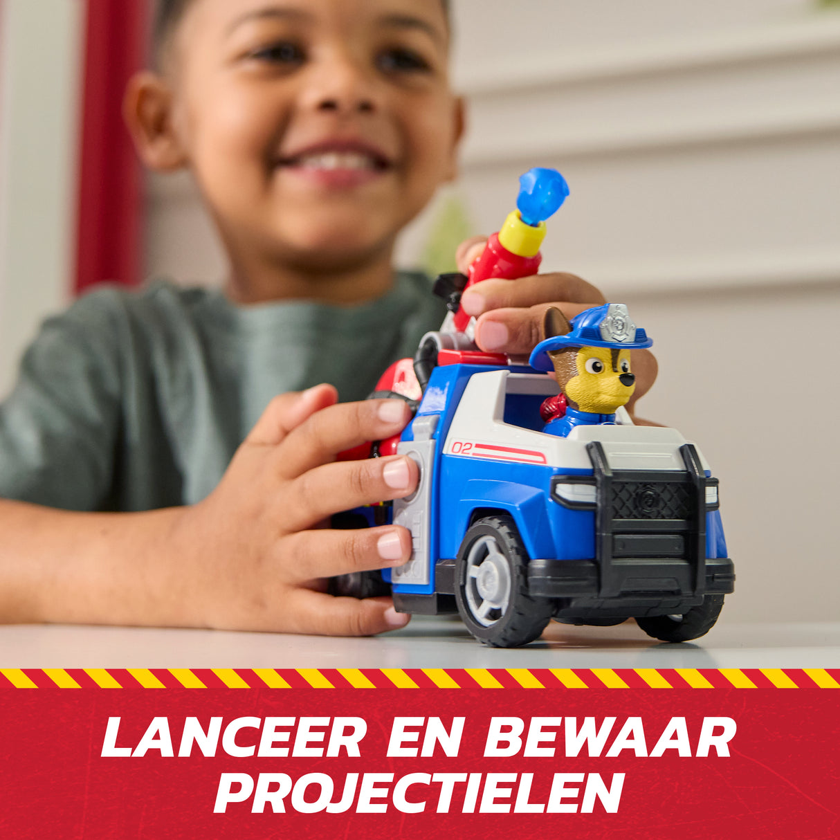 Figurine Chase - Véhicules + 2 projectiles - des 3 ans - Fire Rescue - La Pat'Patrouille