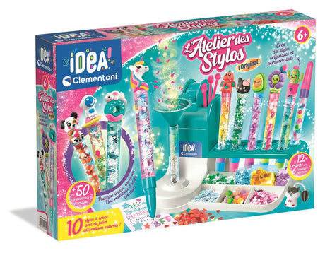 Clementoni - Atelier des Stylos - Crée et personnalise 10 stylos - Fabriqué en Italie