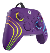 Manette de jeu - Xbox Series X|S, Xbox One et PC - Afterglow Wave - RGB - Filaire - Violet - TURTLE BEACH